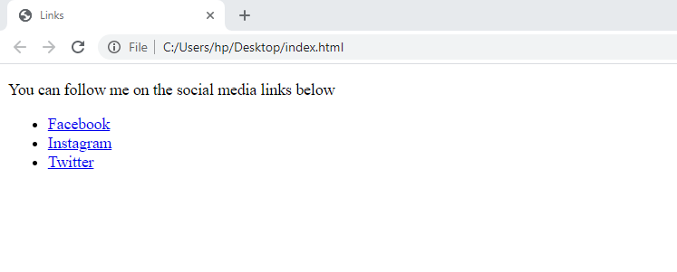 HTML LINKS (PART 1) – Study with Jamila